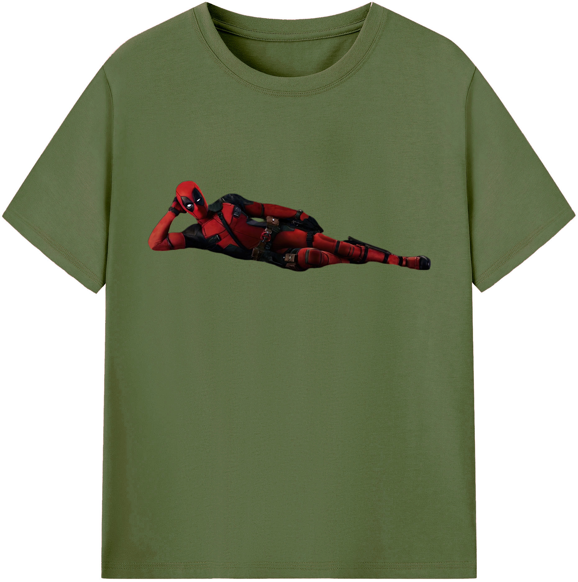 （画像用） Deadpool デッドプール 綿100％半袖Tシャツ（フロントプリント）